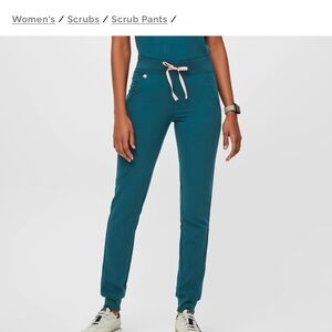 Teal Women's Scrub Pants
